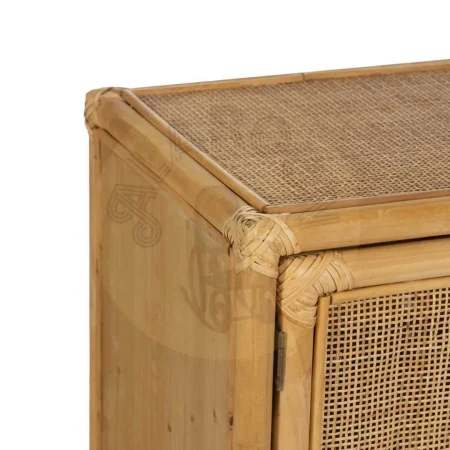 Mueble auxiliar de ratán natural para salón 97.50x40x65cm - Ixia - 611421IX - foto-secundaria-2