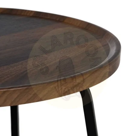 Mesa de centro marrón en DM y metal 50x50x38cm - Ixia - 611445IX - foto-secundaria-4
