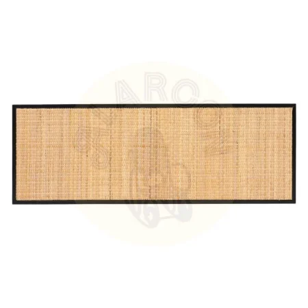 Juego de 3 mesas de centro en hierro cristal y ratán color natural y negro 97.50x34x35cm - Ixia - 611480IX - foto-secundaria-8
