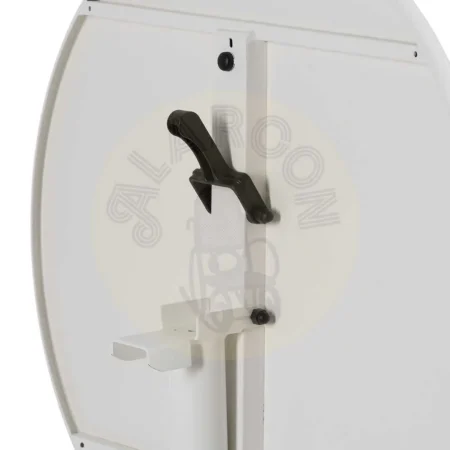 Mesa auxiliar plegable en acero blanco 70x70x72cm - Ixia - 611564IX - foto-secundaria-5