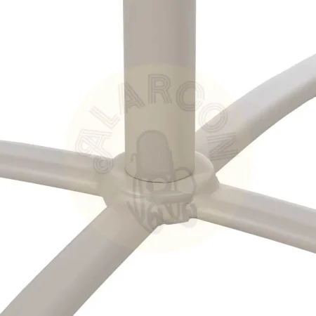 Mesa auxiliar plegable en acero color taupe 70x70x72cm - Ixia - 611566IX - foto-secundaria-4