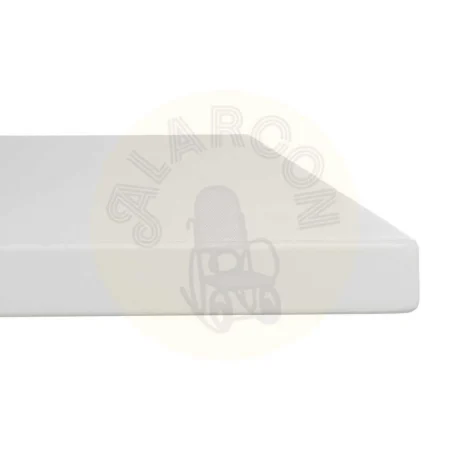 Mesa auxiliar plegable de acero blanco 70x70x74cm - Ixia - 611567IX - foto-secundaria-4