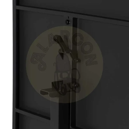 Mesa auxiliar plegable de acero color antracita 70x70x74cm - Ixia - 611568IX - foto-secundaria-5