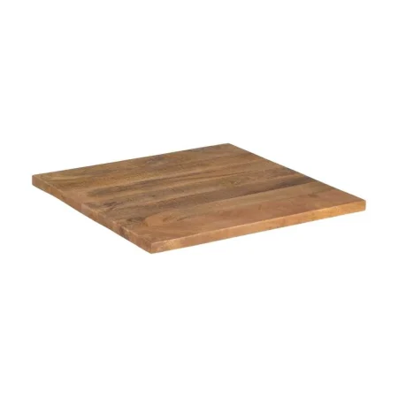 Tablero cuadrado para mesa en madera de mango acabado natural superficie irregular 60x60x3cm - Ixia - 611699IX - foto-blanco