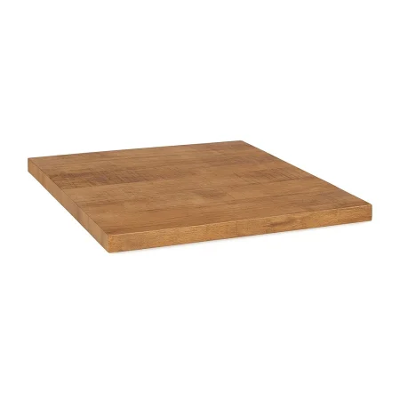 Tablero cuadrado para mesa en madera de mango con superficie irregular 70x70x3cm - Ixia - 611700IX - foto-blanco