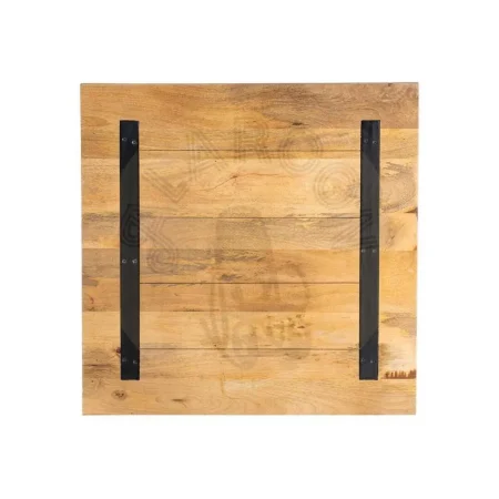 Tablero cuadrado para mesa en madera de mango con superficie irregular 70x70x3cm - Ixia - 611700IX - foto-secundaria-1