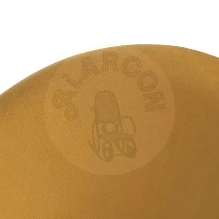 Silla ocre tapizada en tejido con asiento en DM y patas metálicas 49x60x81cm - Ixia - 611791IX - foto-secundaria-5