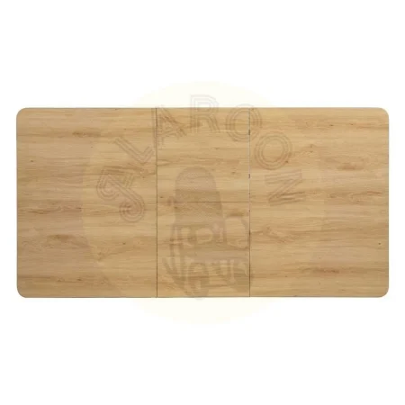 Mesa extensible natural en DM con patas de hierro para salón 120x80x75cm - Ixia - 611805IX - foto-secundaria-9