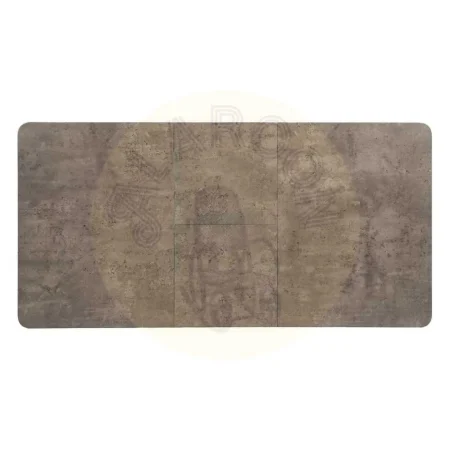 Mesa extensible gris con tablero en DM y patas de hierro 120x80x75cm - Ixia - 611806IX - foto-secundaria-9