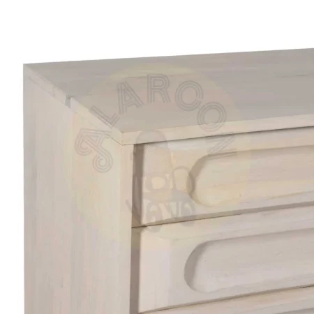 Aparador blanco rozado en madera de mango y hierro - Ixia 152x41x92cm - Ixia - 612091IX - foto-secundaria-2