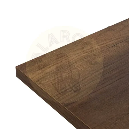 Mesa extensible marrón metal y madera 138x85x76cm - Ixia - 612140IX - foto-secundaria-2