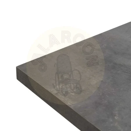 Mesa extensible gris con sobre de melamina y patas de hierro 138x85x76cm - Ixia - 612141IX - foto-secundaria-2