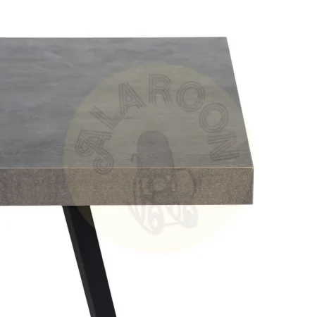 Mesa extensible gris con sobre de melamina y patas de hierro 138x85x76cm - Ixia - 612141IX - foto-secundaria-4
