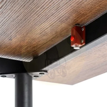 Mesa extensible giratoria de metal y madera marrón 90x60x75cm - Ixia - 612143IX - foto-secundaria-7