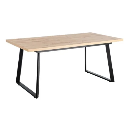 Mesa extensible natural en metal y madera 170x90x75cm - Ixia - 612145IX - foto-blanco