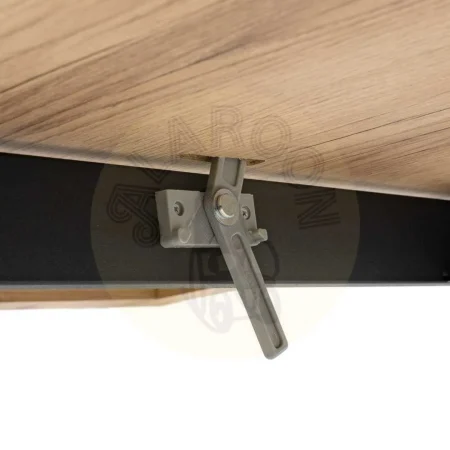 Mesa extensible natural en metal y madera 170x90x75cm - Ixia - 612145IX - foto-secundaria-10