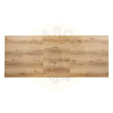 Mesa extensible natural en metal y madera 170x90x75cm - Ixia - 612145IX - foto-secundaria-11