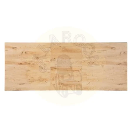 Mesa extensible natural en metal y madera 170x90x75cm - Ixia - 612145IX - foto-secundaria-8