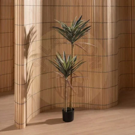 Planta yuca verde en goma con macetero de polipropileno 0x0x125cm - Ixia - 612216IX - foto-secundaria-5