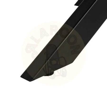 Mesa extensible gris y negro con patas de metal y tablero cerámico imitación mármol 170x90x76cm - Ixia - 612348IX - foto-secundaria-8