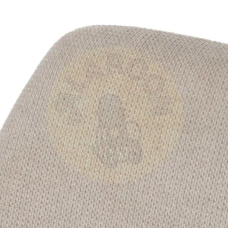 Silla giratoria 180 grados beige tapizada en tejido poliéster con patas metálicas 59.50x62x83.50cm - Ixia - 612547IX - foto-secundaria-5