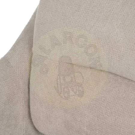 Sillón beige en tejido poliéster con patas metálicas 69x73x79cm - Ixia - 612549IX - foto-secundaria-6