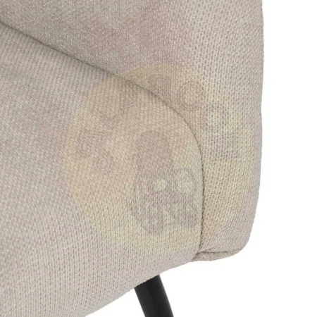 Sillón beige en tejido poliéster con patas metálicas 69x73x79cm - Ixia - 612549IX - foto-secundaria-7