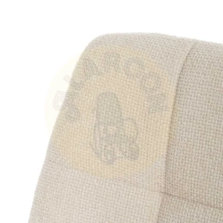 Silla tapizada en tejido blanco con patas metálicas estilo contract 44x42x89cm - Ixia - 612555IX - foto-secundaria-4