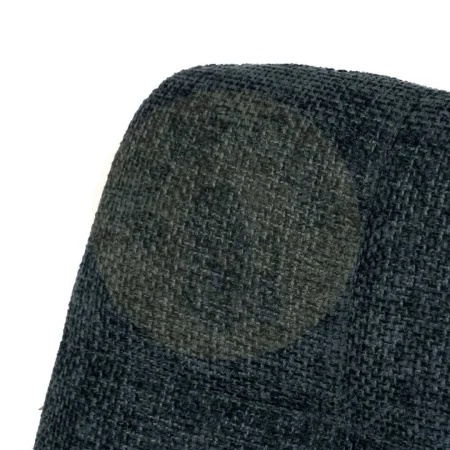 Silla azul tapizada en tejido poliéster con patas metálicas 44x42x89cm - Ixia - 612560IX - foto-secundaria-4