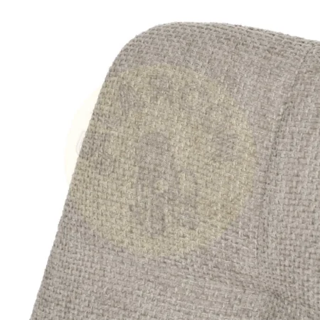 Silla tapizada gris en tejido con patas de metal apta para contract 44x42x89cm - Ixia - 612562IX - foto-secundaria-4