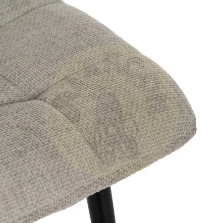 Silla tapizada gris en tejido con patas de metal apta para contract 44x42x89cm - Ixia - 612562IX - foto-secundaria-5