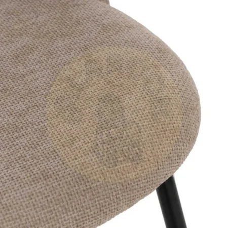 Silla beige en tejido con estructura metálica 49x60x81cm - Ixia - 612564IX - foto-secundaria-5