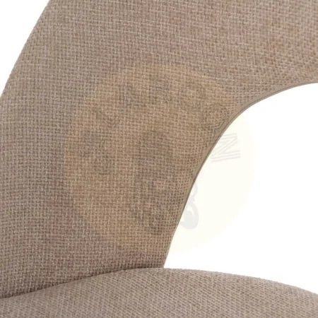 Silla beige en tejido con estructura metálica 49x60x81cm - Ixia - 612564IX - foto-secundaria-6