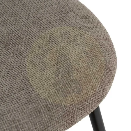 Silla tapizada taupe en tejido con patas de hierro y asiento en DM acolchada 49x60x81cm - Ixia - 612565IX - foto-secundaria-5
