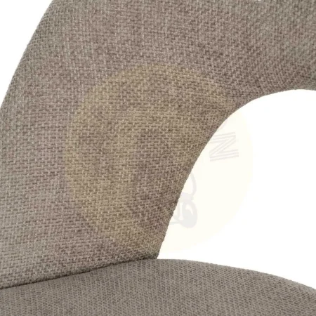 Silla tapizada taupe en tejido con patas de hierro y asiento en DM acolchada 49x60x81cm - Ixia - 612565IX - foto-secundaria-6
