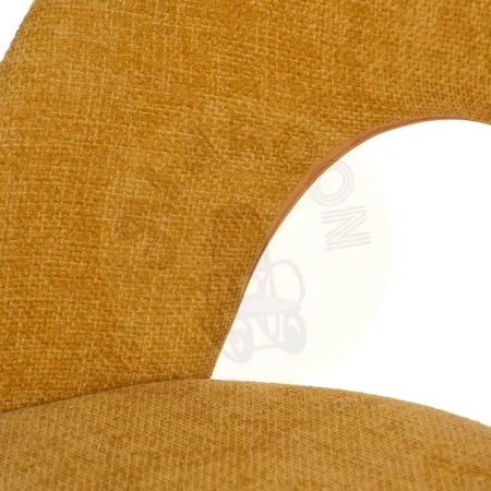 Silla tapizada amarilla con asiento en DM y patas de metal 49x60x81cm - Ixia - 612566IX - foto-secundaria-6