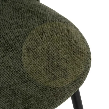 Silla verde tapizada en tejido con patas de hierro estilo contract 49x60x81cm - Ixia - 612569IX - foto-secundaria-5