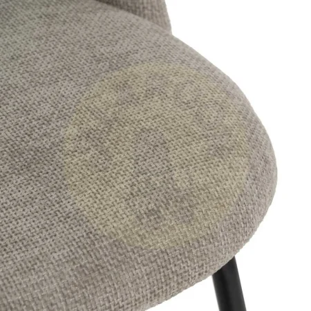 Silla tapizada en tejido gris con estructura metálica 49x60x81cm - Ixia - 612570IX - foto-secundaria-5