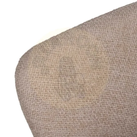Silla beige tapizada en tejido poliéster con patas de hierro 52.50x55x80cm - Ixia - 612572IX - foto-secundaria-6