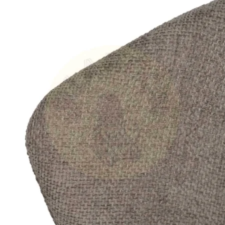 Silla tapizada en tejido taupe con estructura metálica 52.50x55x80cm - Ixia - 612573IX - foto-secundaria-6