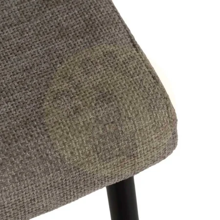 Silla tapizada en tejido taupe con estructura metálica 52.50x55x80cm - Ixia - 612573IX - foto-secundaria-7