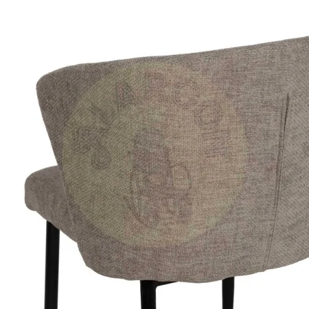 Silla tapizada en tejido taupe con estructura metálica 52.50x55x80cm - Ixia - 612573IX - foto-secundaria-8