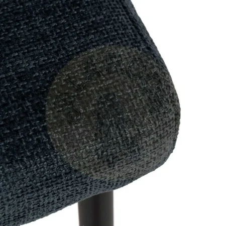Silla tapizada azul en tejido poliéster con patas de metal estilo contract 52.50x55x80cm - Ixia - 612576IX - foto-secundaria-7