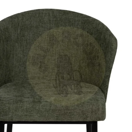 Silla tapizada en tejido verde con estructura metálica contract 52.50x55x80cm - Ixia - 612577IX - foto-secundaria-3