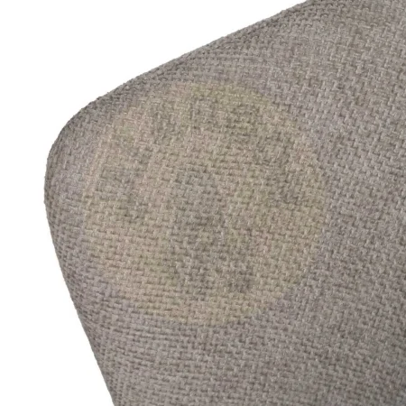 Silla gris tapizada en poliéster con patas de hierro 52.50x55x80cm - Ixia - 612578IX - foto-secundaria-6