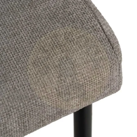 Silla gris tapizada en poliéster con patas de hierro 52.50x55x80cm - Ixia - 612578IX - foto-secundaria-7