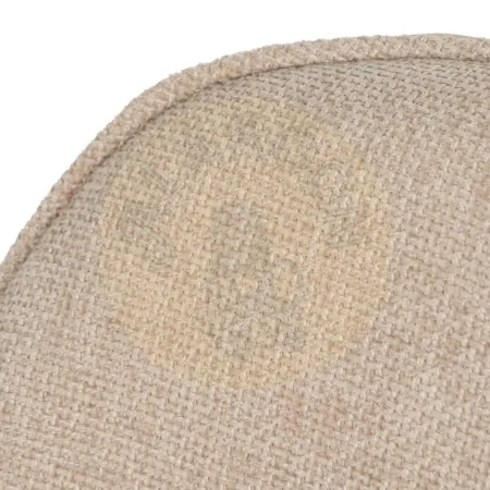 Silla beige tapizada en poliéster estilo contract con patas de hierro 61x59.50x83cm - Ixia - 612580IX - foto-secundaria-5