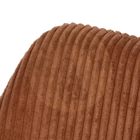 Silla terracota en tejido pana con patas de hierro apta para contract 57x43x83cm - Ixia - 612589IX - foto-secundaria-5