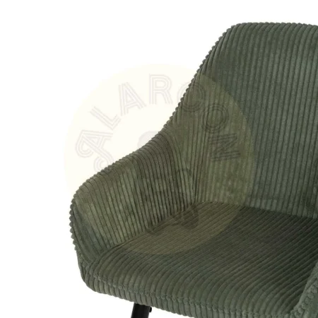 Taburete alto tapizado verde pana patas de hierro 54x41.50x109cm - Ixia - 612591IX - foto-secundaria-4