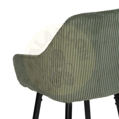 Taburete alto tapizado verde pana patas de hierro 54x41.50x109cm - Ixia - 612591IX - foto-secundaria-7